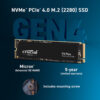 SSD Crucial P3 Plus 1TB 3D NAND NVMe™ PCIe® M.2 (CT1000P3PSSD8)