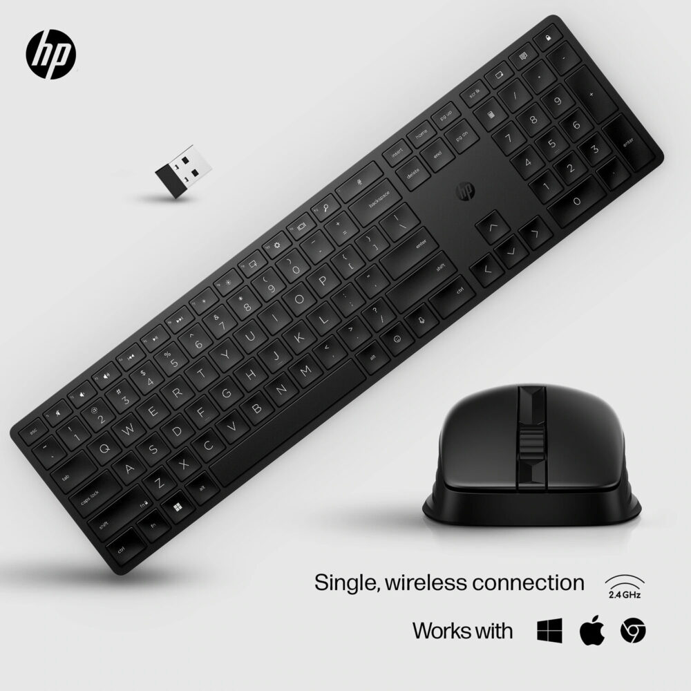 Bộ bàn phím và chuột Wireless HP 650 Black_4R013AA